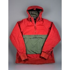 Nike SB Everett Anorak Jacket Mens M Red Gray Hoodie Skateboard Small 800176-674